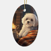 Einzigartiges maltesisches Weihnachtsgeschenk für  Keramik Ornament (Links)