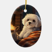 Einzigartiges maltesisches Weihnachtsgeschenk für  Keramik Ornament (Vorne)