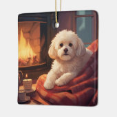 Einzigartiges maltesisches Weihnachtsgeschenk für  Keramikornament (Links)