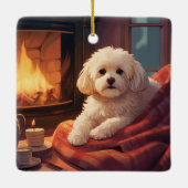 Einzigartiges maltesisches Weihnachtsgeschenk für  Keramikornament (Rückseite)