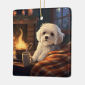 Einzigartiges maltesisches Weihnachtsgeschenk für  Keramikornament (Links)