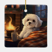 Einzigartiges maltesisches Weihnachtsgeschenk für  Keramikornament (Rückseite)