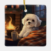 Einzigartiges maltesisches Weihnachtsgeschenk für  Keramikornament (Vorderseite)