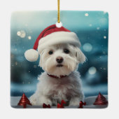 Einzigartiges maltesisches Weihnachtsgeschenk für  Keramikornament (Rückseite)