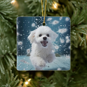 Einzigartiges maltesisches Weihnachtsgeschenk für Keramikornament