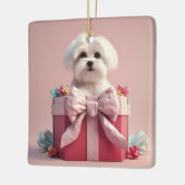 Einzigartiges maltesisches Weihnachtsgeschenk für  Keramikornament (Links)