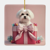 Einzigartiges maltesisches Weihnachtsgeschenk für  Keramikornament (Rückseite)