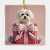 Einzigartiges maltesisches Weihnachtsgeschenk für  Keramikornament (Vorderseite)