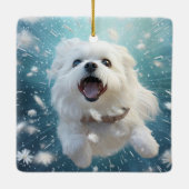 Einzigartiges maltesisches Weihnachtsgeschenk für  Keramikornament (Rückseite)