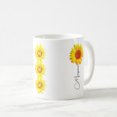 Einzigartiges Mama-Geschenk | Die Namen moderner K Kaffeetasse (VorderseiteRechts)