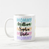 Einzigartiges Mama-Geschenk | Die Namen moderner K Kaffeetasse (Links)