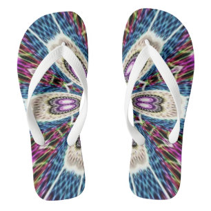 einzigartiges Mandala Design Badesandalen