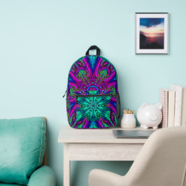 einzigartiges Mandala Design Bedruckter Rucksack