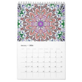 einzigartiges Mandala Design Kalender (Jan 2026)