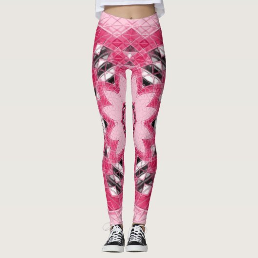 einzigartiges Mandala-Design Leggings (Vorderseite)