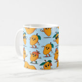Einzigartiges Mango-Design Kaffeetasse (Vorderseite Links)