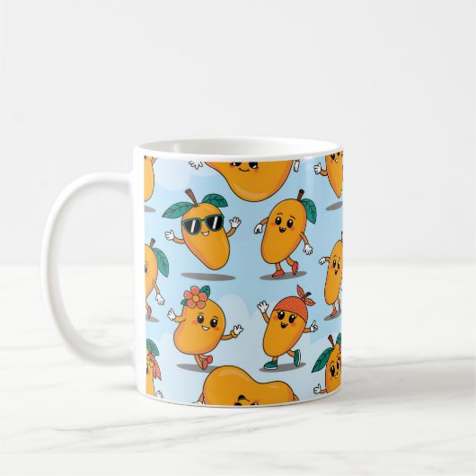 Einzigartiges Mango-Design Kaffeetasse (Links)