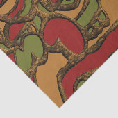 Einzigartiges Maya-Hieroglyphs-Design Seidenpapier (Ausschnitt)