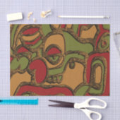 Einzigartiges Maya-Hieroglyphs-Design Seidenpapier (Handwerk)
