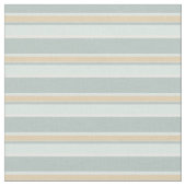 Einzigartiges Meeresrauschen Weiß Tan Strip Art Stoff (Nahaufnahme)