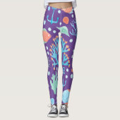 einzigartiges Meerjungfraufisch-Seewassermädchen Leggings (Vorderseite)