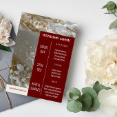 Einzigartiges Menü im Stil eines Magazins Einladung