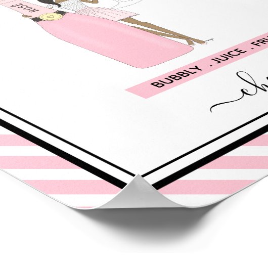 Einzigartiges Mimosa-Bar-Zeichen Poster (Ecke)