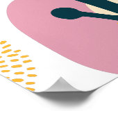 Einzigartiges Minimalistisches Design Poster (Ecke)