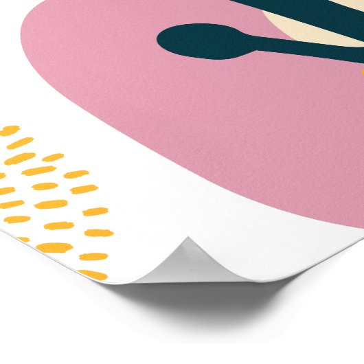 Einzigartiges Minimalistisches Design Poster (Ecke)