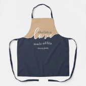 Einzigartiges Minimalistisches Skript Challah ist  Schürze (Vorderseite)