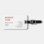 Einzigartiges, modernes berufliches Designgeschäft Gepäckanhänger (Vorderseite horizontal)