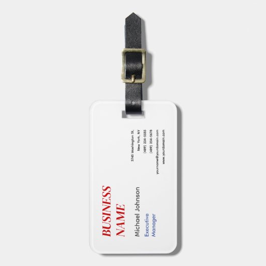 Einzigartiges, modernes berufliches Designgeschäft Gepäckanhänger (Vorderseite vertikal)