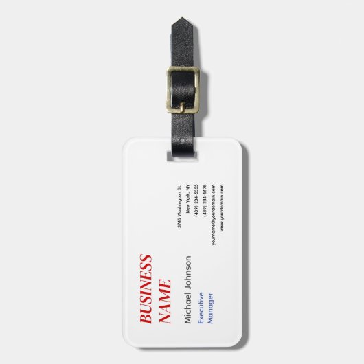 Einzigartiges, modernes berufliches Designgeschäft Gepäckanhänger (Vorderseite vertikal)