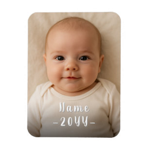 Einzigartiges, modernes Foto für Kleinkinder mit b Magnet