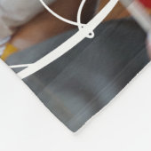 Einzigartiges modernes Foto Herzschrift Typografie Fleecedecke (Ecke)