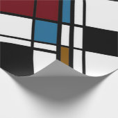 Einzigartiges modernes geometrisches Kariertes Mus Geschenkpapier (Ecke)