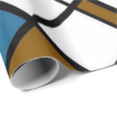 Einzigartiges modernes geometrisches Kariertes Mus Geschenkpapier (Rolleneckpunkt)