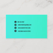 ★ einzigartiges modernes kundenspezifisches visitenkarte (Rückseite)