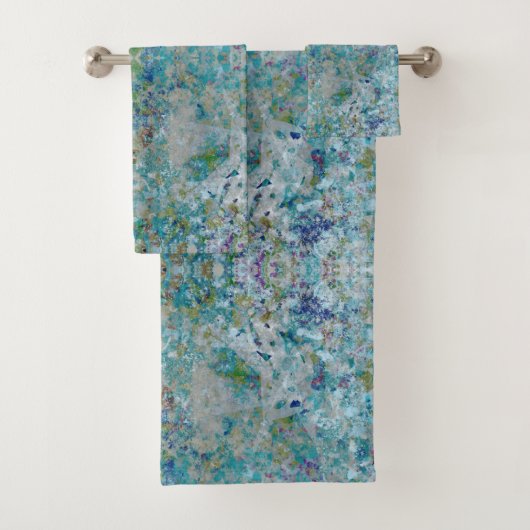 Einzigartiges, modernes Kunstdesign Badhandtuch Set (Insitu)