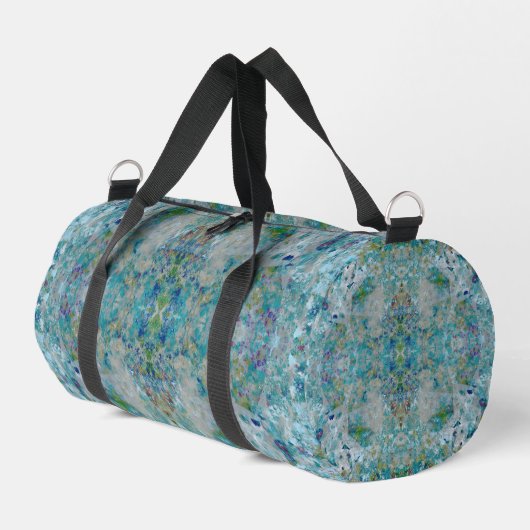Einzigartiges, modernes Kunstdesign Duffle Bag (Linke Seite)