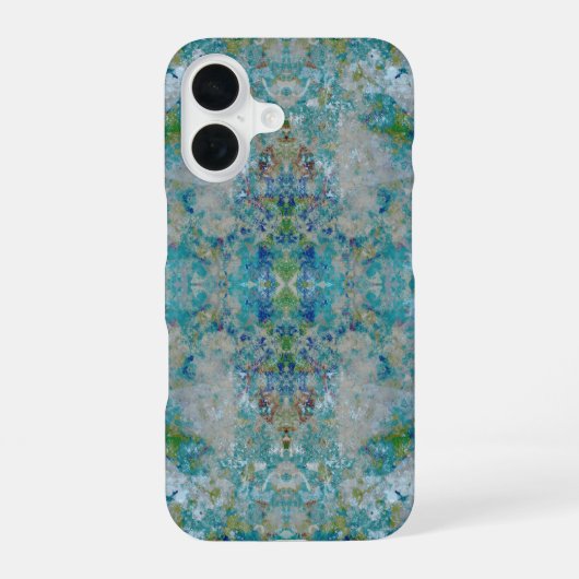 Einzigartiges, modernes Kunstdesign iPhone 16 Hülle (Rückseite)