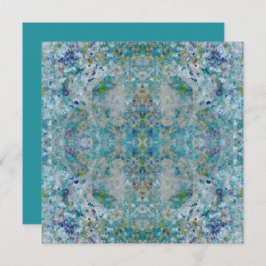 Einzigartiges, modernes Kunstdesign Karte (Vorne/Hinten)