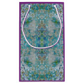 Einzigartiges, modernes Kunstdesign Kleine Geschenktüte (Rückseite)