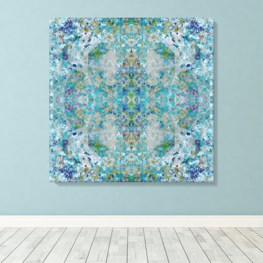 Einzigartiges, modernes Kunstdesign Leinwanddruck (Insitu (Holzboden))