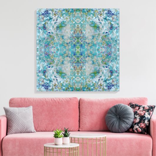 Einzigartiges, modernes Kunstdesign Leinwanddruck (Insitu (Wohnzimmer))