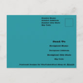 Einzigartiges, modernes Kunstdesign Postkarte (Rückseite)