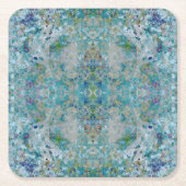 Einzigartiges, modernes Kunstdesign Rechteckiger Pappuntersetzer (Vorderseite)