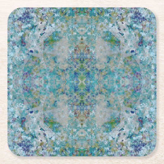 Einzigartiges, modernes Kunstdesign Rechteckiger Pappuntersetzer (Vorderseite)