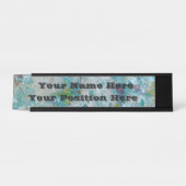 Einzigartiges, modernes Kunstdesign Schreibtischnamensplakette (Vorderseite )