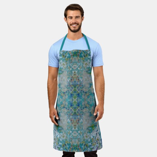 Einzigartiges, modernes Kunstdesign Schürze (Getragen)